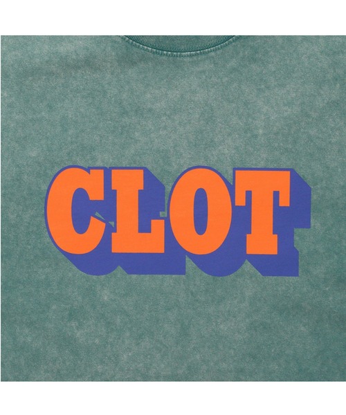CLOT(クロット)の「CLOT SHADOW LOGO S/S TEE(Tシャツ/カットソー・メンズ・パープル系/ブラック系/グリーン系・XL/M)」の8枚目の写真