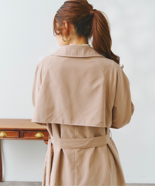 Chez toi（シェトワ）の「BIGシルエットトレンチコート（トレンチコート・レディース・カーキ/ベージュ/ライトベージュ・FREE）」の16枚目の写真