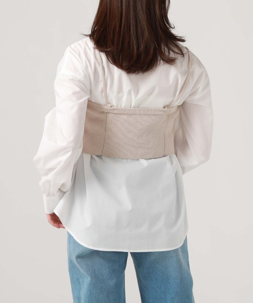 archives（アルシーヴ）の「ラメニットビスチェ×シャツＳＥＴ（シャツ/ブラウス・レディース・アイボリー/グレイッシュベージュ/ブラック・MEDIUM）」の15枚目の写真