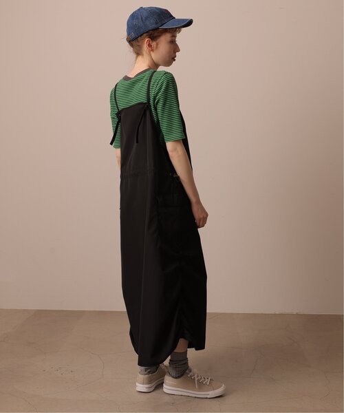 DOUBLE NAME(ダブルネーム)の「ミリタリーギャザーキャミスカート(ジャンパースカート・レディース・ブラック/カーキ/ベージュ・FREE)」の7枚目の写真