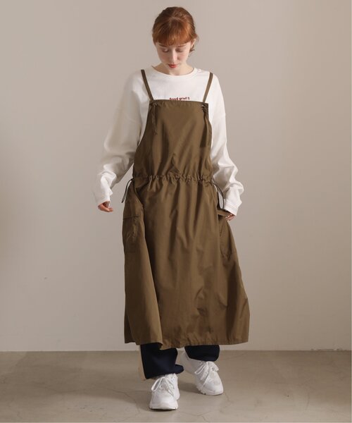 DOUBLE NAME(ダブルネーム)の「ミリタリーギャザーキャミスカート(ジャンパースカート・レディース・ブラック/カーキ/ベージュ・FREE)」の15枚目の写真