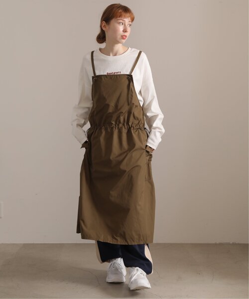 DOUBLE NAME(ダブルネーム)の「ミリタリーギャザーキャミスカート(ジャンパースカート・レディース・ブラック/カーキ/ベージュ・FREE)」の16枚目の写真