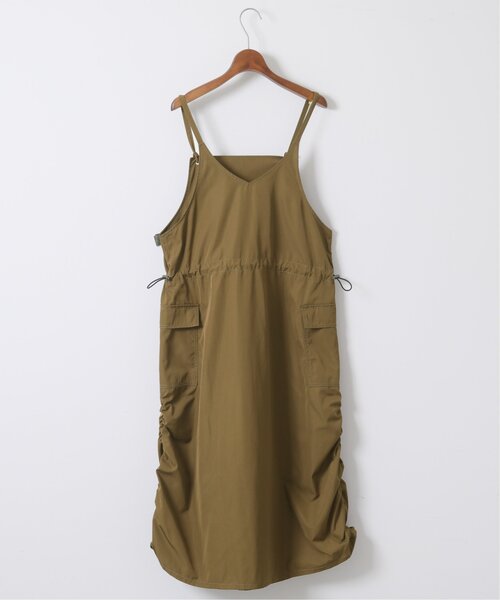 DOUBLE NAME(ダブルネーム)の「ミリタリーギャザーキャミスカート(ジャンパースカート・レディース・ブラック/カーキ/ベージュ・FREE)」の19枚目の写真