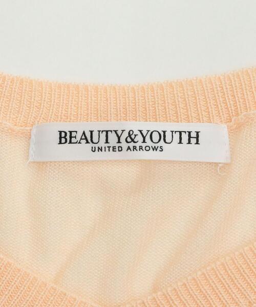 BEAUTY&YOUTH UNITED ARROWS(ビューティーアンドユースユナイテッドアローズ)の「【WEB限定】シアーVネックニット(ニット/セーター・レディース・ナチュラル/ブラック/ライトピンク・FREE)」の18枚目の写真