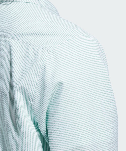 adidas(アディダス)の「シュムーフォイル ボタンアップ(ジェンダーニュートラル) / アディダスオリジナルス adidas Originals(シャツ/ブラウス・メンズ・グリーン・MEDIUM/SMALL/X-SMALL/XX-LARGE/3XL/LARGE/X-LARGE)」の3枚目の写真