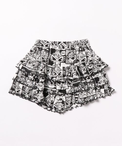 HYSTERIC MINI(ヒステリックミニ)の「Hystericmini Catchthemomentmonotone総柄キュロット(スカート・キッズ・ホワイト系その他・140)」の1枚目の写真