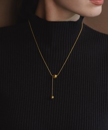 muku（ムク）の「金属アレルギー対応 ムーンペンダントネックレス/サージカルステンレス/316L（ネックレス）」