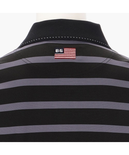 BRIEFING（ブリーフィング）の「【ブリーフィングゴルフ】MENS MARINE STRIPE POLO（ポロシャツ・メンズ・ネイビー/ブラック・L/M）」の4枚目の写真