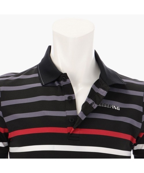 BRIEFING（ブリーフィング）の「【ブリーフィングゴルフ】MENS MARINE STRIPE POLO（ポロシャツ・メンズ・ネイビー/ブラック・L/M）」の6枚目の写真