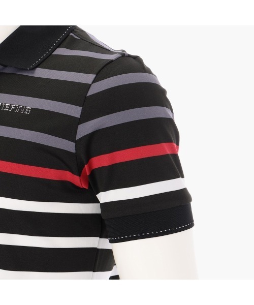 BRIEFING（ブリーフィング）の「【ブリーフィングゴルフ】MENS MARINE STRIPE POLO（ポロシャツ・メンズ・ネイビー/ブラック・L/M）」の8枚目の写真