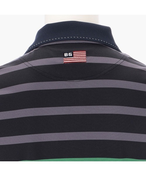BRIEFING（ブリーフィング）の「【ブリーフィングゴルフ】MENS MARINE STRIPE POLO（ポロシャツ・メンズ・ネイビー/ブラック・L/M）」の13枚目の写真
