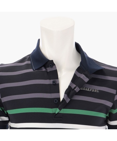 BRIEFING（ブリーフィング）の「【ブリーフィングゴルフ】MENS MARINE STRIPE POLO（ポロシャツ・メンズ・ネイビー/ブラック・L/M）」の15枚目の写真