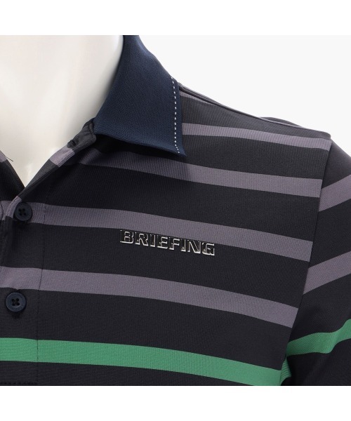 BRIEFING（ブリーフィング）の「【ブリーフィングゴルフ】MENS MARINE STRIPE POLO（ポロシャツ・メンズ・ネイビー/ブラック・L/M）」の16枚目の写真