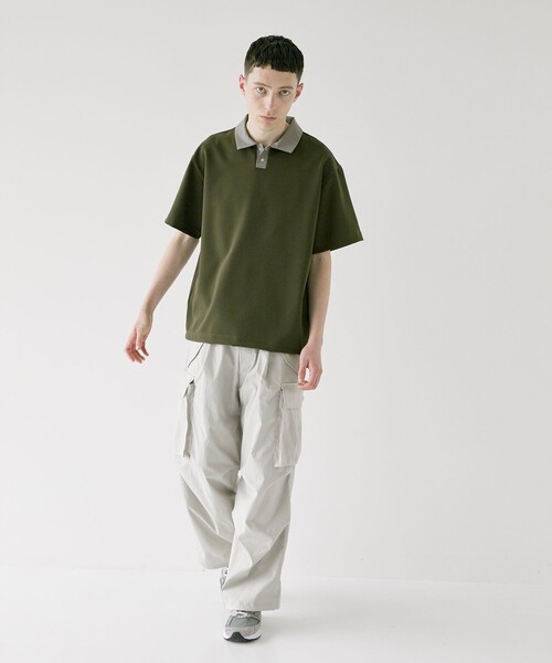 CITY TOKYO（シティトウキョウ）の「CRISPYハイブリッドポロシャツ（ポロシャツ・メンズ・ホワイト/ダークグレー/ブラック・1/2）」の13枚目の写真