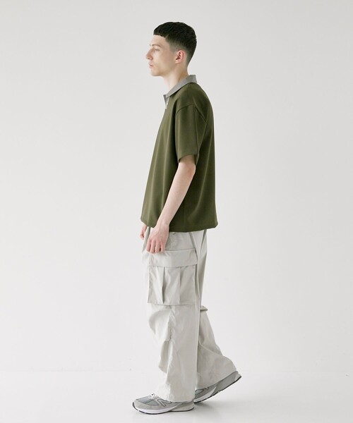 CITY TOKYO（シティトウキョウ）の「CRISPYハイブリッドポロシャツ（ポロシャツ・メンズ・ホワイト/ダークグレー/ブラック・1/2）」の14枚目の写真