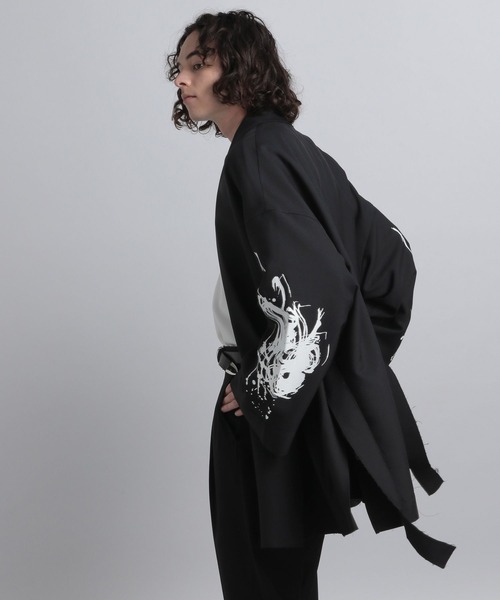HARE（ハレ）の「【赤間紫動×HARE】サムエコート(HARE)（その他アウター・メンズ・ブラック/オフホワイト・FREE）」の11枚目の写真