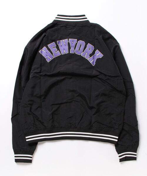 THE HITSS（ヒッツ）の「【THE HITSS】ワッシャーナイロン カレッジロゴ バックプリント スタジアムジャケット/スタジャン ブルゾン（ブルゾン・メンズ・グリーン/グレー/ブラック・M/L/XL）」の5枚目の写真