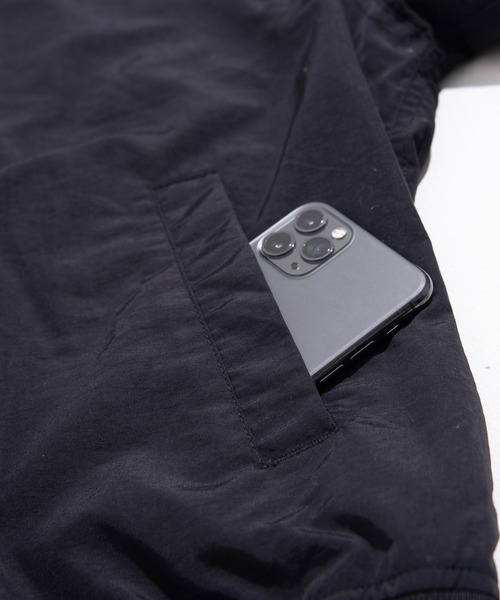 THE HITSS（ヒッツ）の「【THE HITSS】ワッシャーナイロン カレッジロゴ バックプリント スタジアムジャケット/スタジャン ブルゾン（ブルゾン・メンズ・グリーン/グレー/ブラック・M/L/XL）」の22枚目の写真