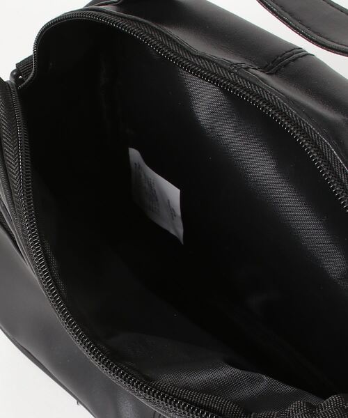 ブラックレザー ショルダーバッグ セール】【SETUP7】PUレザーショルダーバッグ 0408 MKS（ショルダー