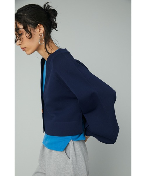 HeRIN.CYE(ヘリンドットサイ)の「Short cardigan (ショート カーディガン)(カーディガン/ボレロ・レディース・ベージュ/ネイビー/ピンク・FREE)」の11枚目の写真