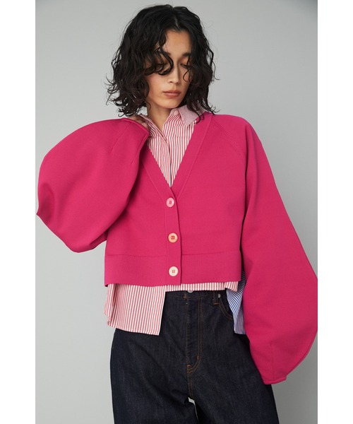 HeRIN.CYE(ヘリンドットサイ)の「Short cardigan (ショート カーディガン)(カーディガン/ボレロ・レディース・ベージュ/ネイビー/ピンク・FREE)」の17枚目の写真