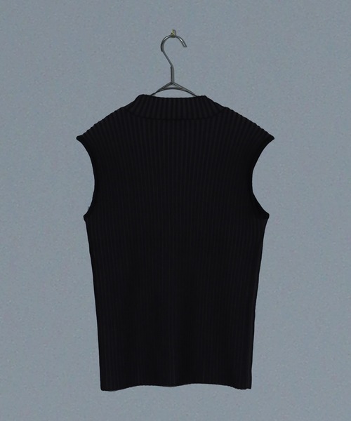 &g'aime（アンジェム）の「【&g’aime】ノースリーブ二重臼ニット（ニット/セーター・レディース・グレイッシュベージュ/ブラック/ライトグリーン・FREE）」の22枚目の写真