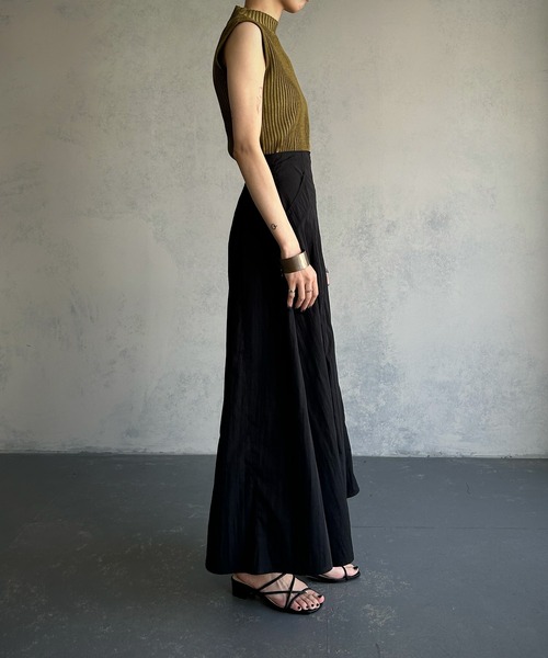 &g'aime（アンジェム）の「【&g’aime】ノースリーブ二重臼ニット（ニット/セーター・レディース・グレイッシュベージュ/ブラック/ライトグリーン・FREE）」の18枚目の写真