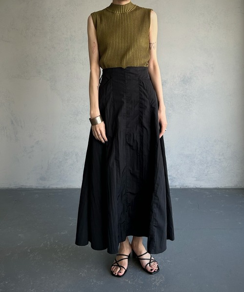 &g'aime（アンジェム）の「【&g’aime】ノースリーブ二重臼ニット（ニット/セーター・レディース・グレイッシュベージュ/ブラック/ライトグリーン・FREE）」の17枚目の写真