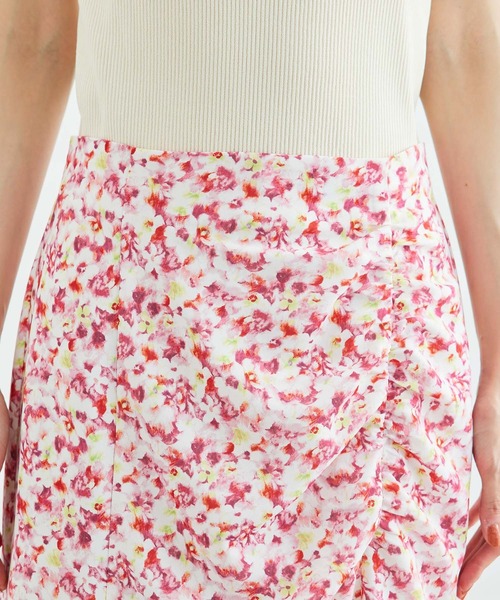 セール】ぼかしフラワーギャザーマーメイドスカート（スカート）｜ROPE