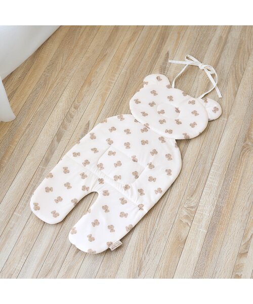 apres les cours(アプレレクール)の「【接触冷感】tiny bear ベビーカーシート(ベビーカー/ベビーカー用品・キッズ・ベージュ・FREE)」の3枚目の写真