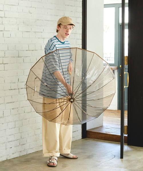 EMMA CLOTHES（エマクローズ）の「オーバーサイズ クラシックマルチボーダー サマーニットライク半袖Tシャツ EMMA CLOTHES（Tシャツ/カットソー・メンズ・グレー/ブルー/ブラック/ネイビー/イエロー・L/M）」の15枚目の写真