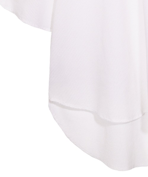 UNDERWRAPS(アンダーラップス)の「ワッフルバックスリットT(M3)(Tシャツ/カットソー・レディース・ブラック/ホワイト/グリーン/ベージュ/オートミール・MEDIUM/LARGE)」の11枚目の写真