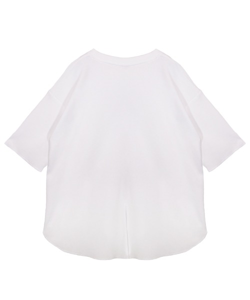 UNDERWRAPS(アンダーラップス)の「ワッフルバックスリットT(M3)(Tシャツ/カットソー・レディース・ブラック/ホワイト/グリーン/ベージュ/オートミール・MEDIUM/LARGE)」の13枚目の写真
