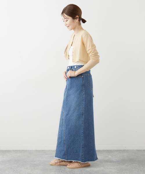 ジェーンスミス　デニムロングスカート セール】【JANE SMITH/ジェーンスミス】 13.4OZ DENIM ロング