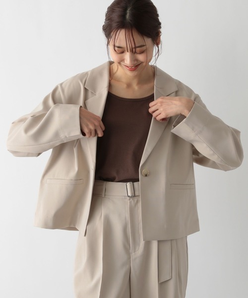 グローバルワークMATINEE LINEお手入れらくらくセットアップwジャケット MATINEE LINE/お手入れらくらくSET UPWジャケット/140441