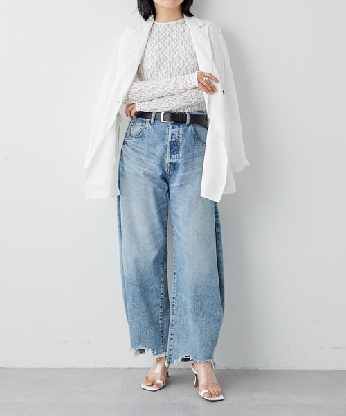 Whim Gazette(ウィムガゼット)の「【La nature linge】レースTシャツ(Tシャツ/カットソー・レディース・ブラック/ホワイト・FREE)」の20枚目の写真