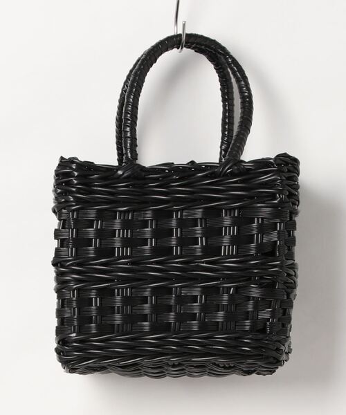 ETRE ブラック かごバッグ F 再生ポリエチレン使用】チューブかごバッグ（トートバッグ）｜maison