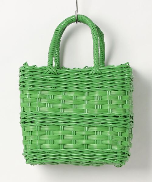 maison vert（メゾンヴェール）の「【再生ポリエチレン使用】チューブかごバッグ（トートバッグ・レディース・レッド/ホワイト/ブラック/グリーン・FREE）」の16枚目の写真