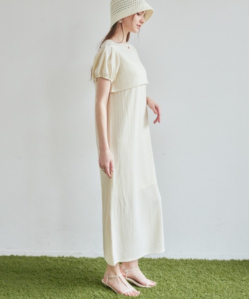 VANNIE U（ヴァニーユー）の「ボレロセットキャミワンピース（ワンピース・レディース・ライトグリーン/アイボリー/チャコールグレー・FREE）」の13枚目の写真