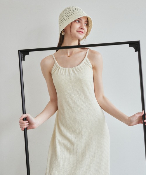 VANNIE U（ヴァニーユー）の「ボレロセットキャミワンピース（ワンピース・レディース・ライトグリーン/アイボリー/チャコールグレー・FREE）」の16枚目の写真