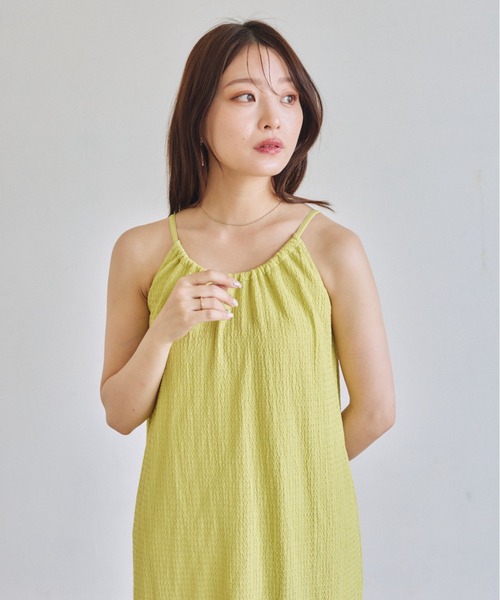 VANNIE U（ヴァニーユー）の「ボレロセットキャミワンピース（ワンピース・レディース・ライトグリーン/アイボリー/チャコールグレー・FREE）」の22枚目の写真