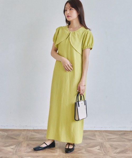 VANNIE U（ヴァニーユー）の「ボレロセットキャミワンピース（ワンピース・レディース・ライトグリーン/アイボリー/チャコールグレー・FREE）」の19枚目の写真