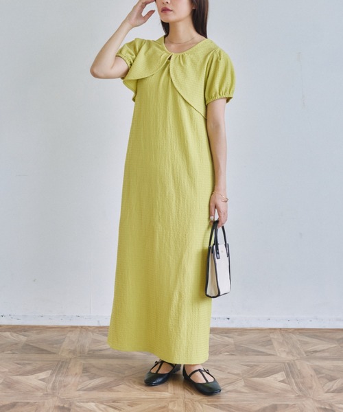 VANNIE U（ヴァニーユー）の「ボレロセットキャミワンピース（ワンピース・レディース・ライトグリーン/アイボリー/チャコールグレー・FREE）」の17枚目の写真