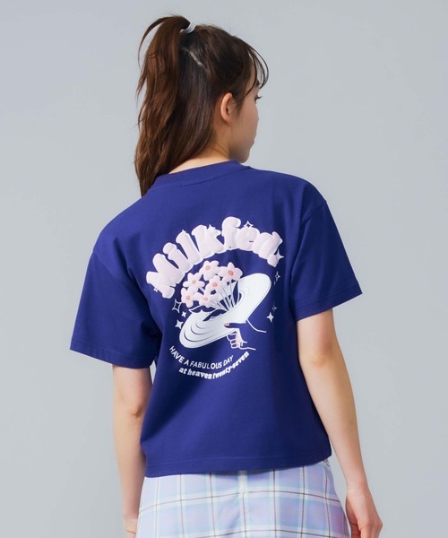 MILKFED.（ミルクフェド）の「BOUQUET SS TOP（Tシャツ/カットソー・レディース・ホワイト/ネイビー/ライトグリーン・ONE SIZE）」の18枚目の写真