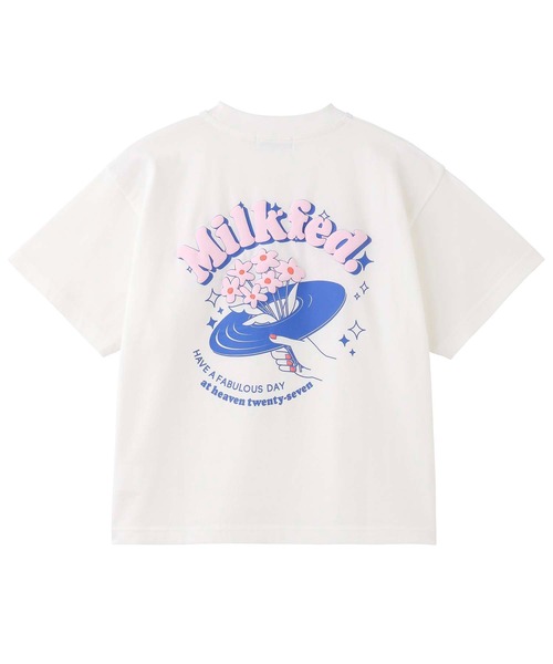 MILKFED.（ミルクフェド）の「BOUQUET SS TOP（Tシャツ/カットソー・レディース・ホワイト/ネイビー/ライトグリーン・ONE SIZE）」の14枚目の写真
