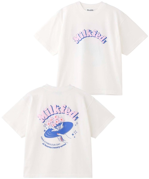 MILKFED.（ミルクフェド）の「BOUQUET SS TOP（Tシャツ/カットソー・レディース・ホワイト/ネイビー/ライトグリーン・ONE SIZE）」の13枚目の写真