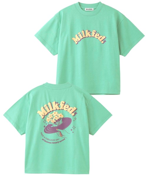 MILKFED.（ミルクフェド）の「BOUQUET SS TOP（Tシャツ/カットソー・レディース・ホワイト/ネイビー/ライトグリーン・ONE SIZE）」の17枚目の写真