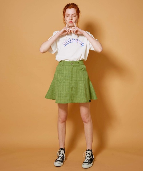 MILKFED.（ミルクフェド）の「BOUQUET SS TOP（Tシャツ/カットソー・レディース・ホワイト/ネイビー/ライトグリーン・ONE SIZE）」の21枚目の写真