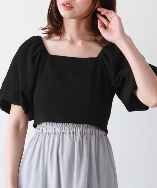 archives(アルシーヴ)の「サッカーバルーンコンパクトブラウス(シャツ/ブラウス・レディース・ブルー/ブラック/ベージュ/オフホワイト・MEDIUM)」の21枚目の写真