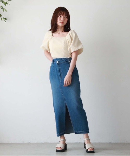 archives(アルシーヴ)の「サッカーバルーンコンパクトブラウス(シャツ/ブラウス・レディース・ブルー/ブラック/ベージュ/オフホワイト・MEDIUM)」の22枚目の写真